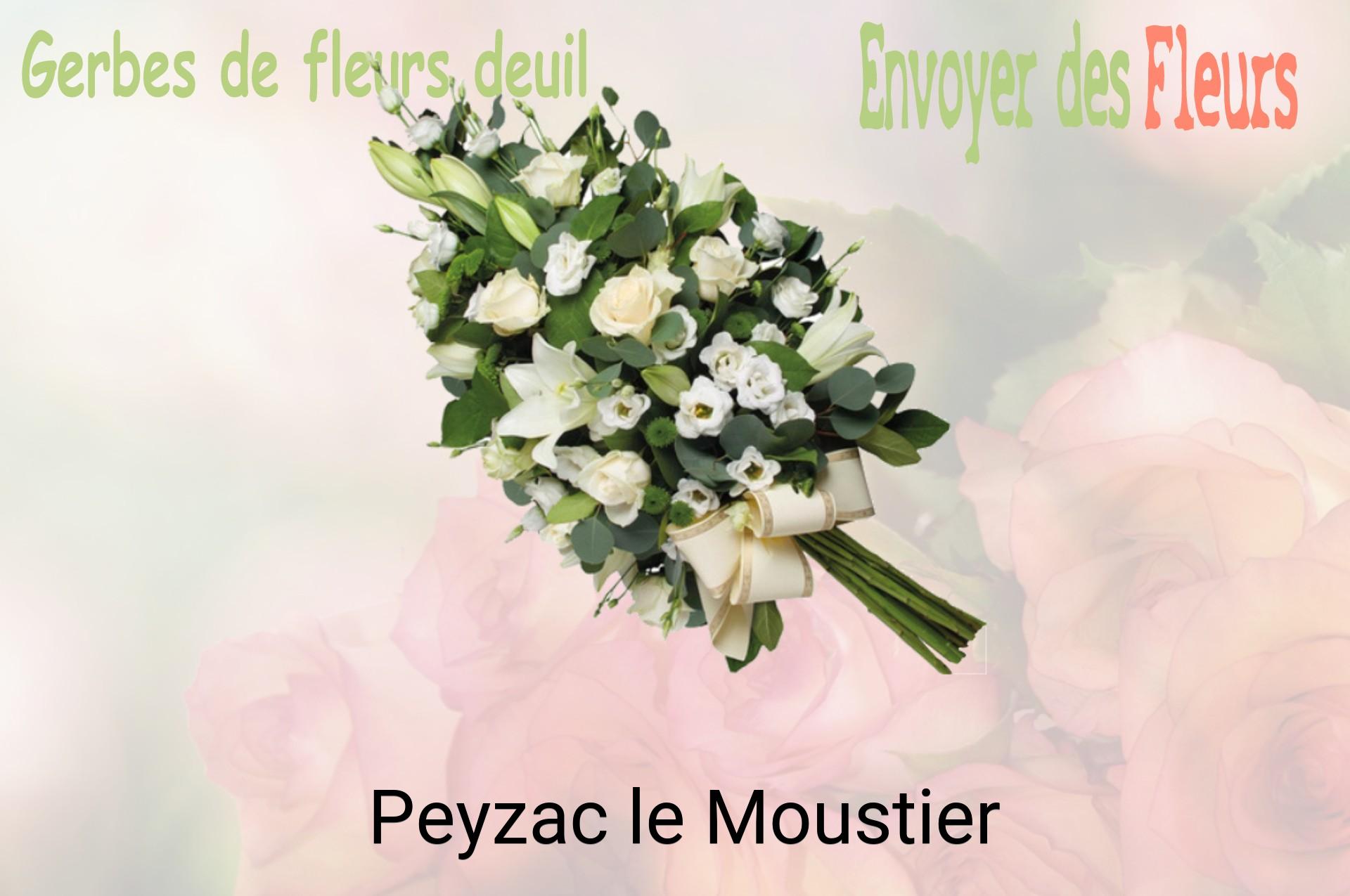 Gerbe de fleurs de deuil livrée à Peyzac-le-Moustier